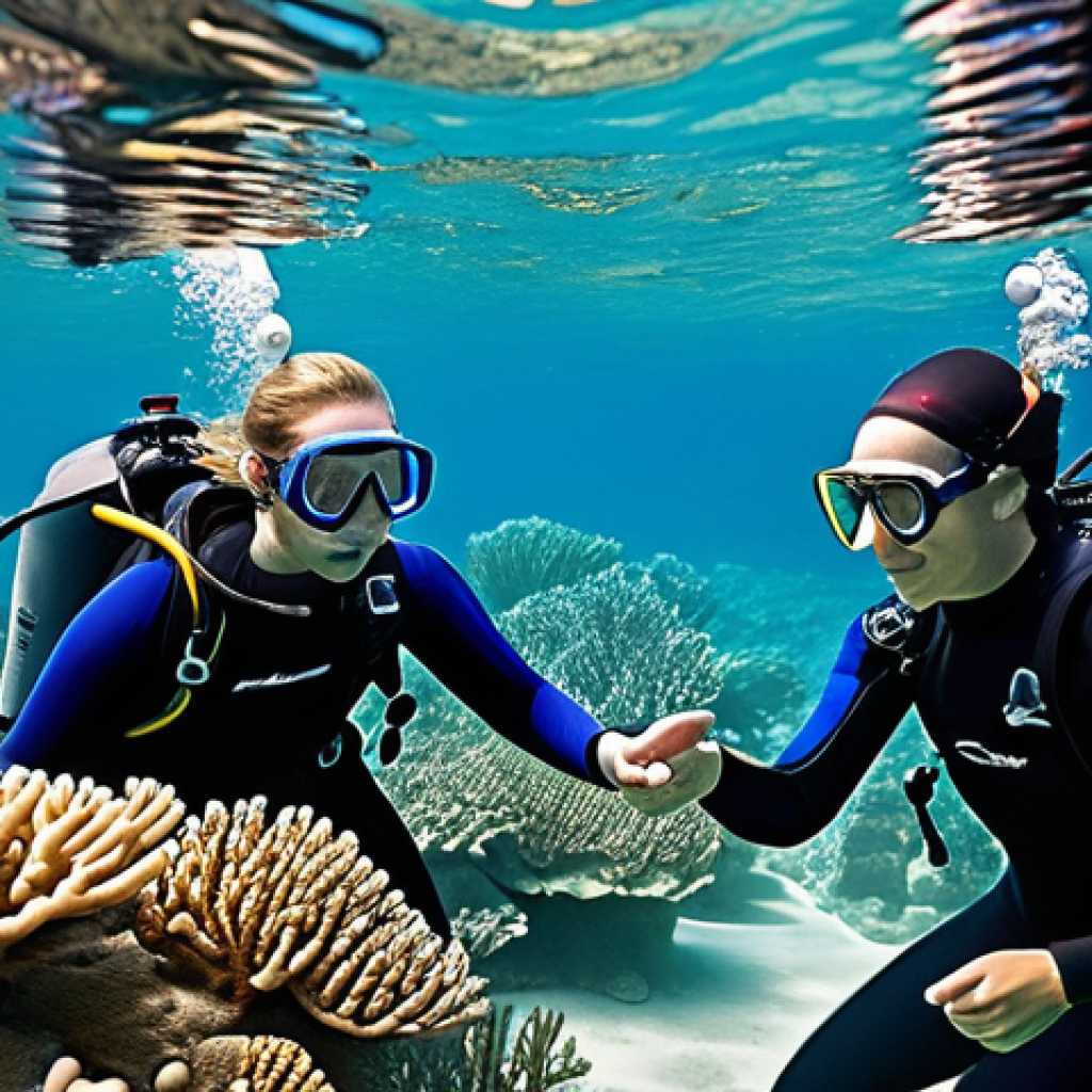 레저스포츠지도자 분야별 연봉 분석 - **Prompt 1: Professional Diving Instructor with Students in the Red Sea**
    "A professional diving...