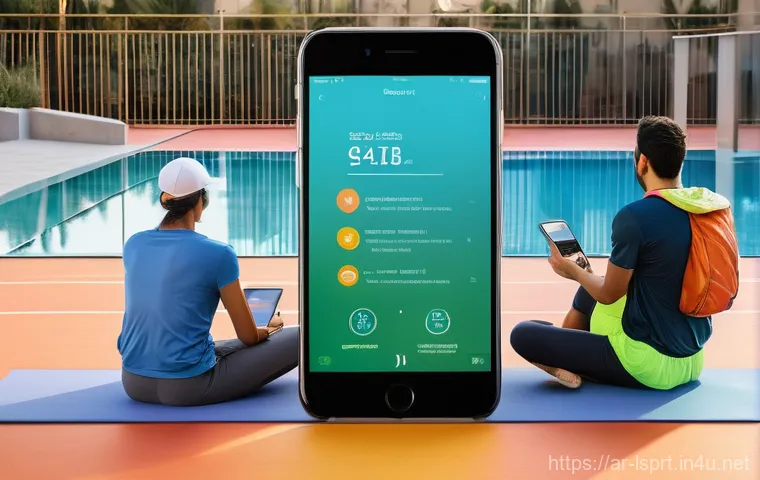 레저스포츠지도자 관련 스타트업 아이디어 - **Prompt 1: Digital Platform for Recreational Sports in an Arab Context**
    "A vibrant, high-angle...