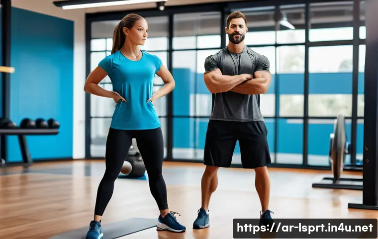 레저스포츠지도자 필기시험의 오답 유형 분석 - **Prompt:** A dynamic full-body shot of a male certified sports trainer in his early 30s, wearing a ...