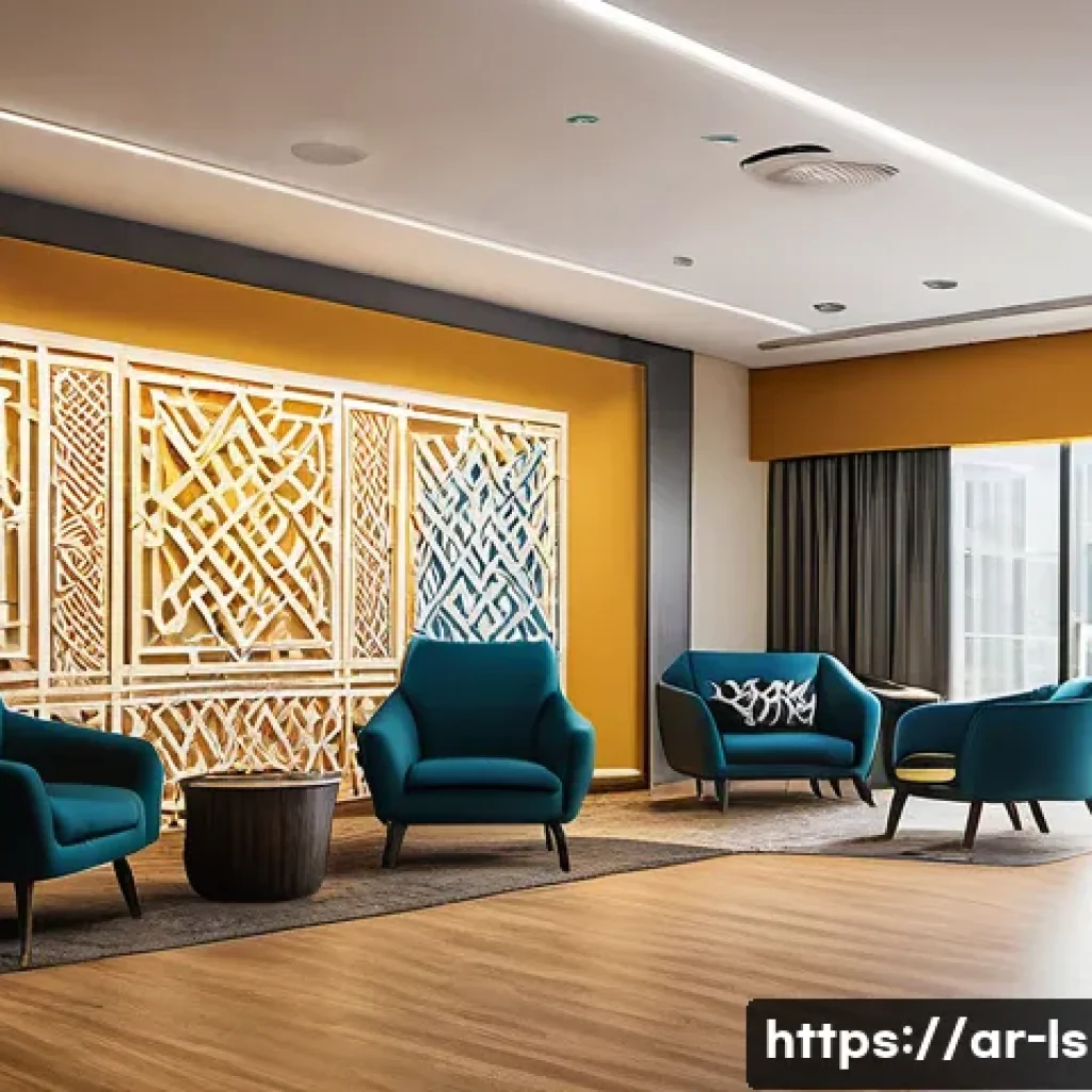 레저스포츠지도자 직무 만족도를 높이는 방법 - A modern, spacious office environment designed for recreational sports leaders in a Middle Eastern c...